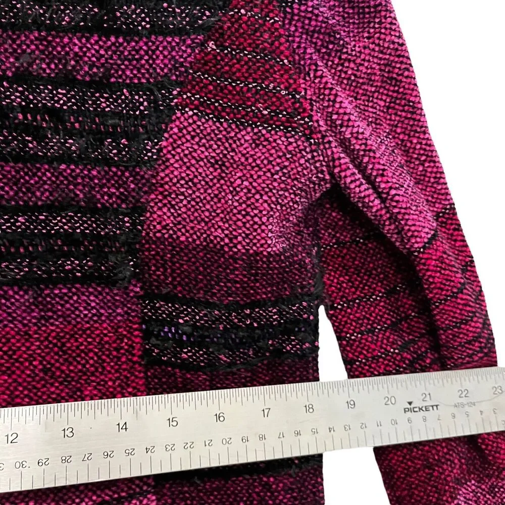 Margaret Lent Chenille Luxury Jacket Fiber Artist RICH ART WOW Handwoven Size M